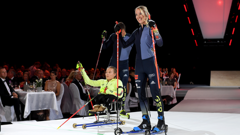 Biathlonstaffel beim Ball des Sports