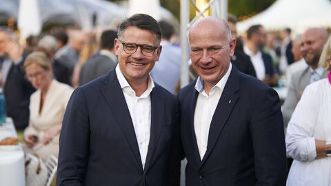 Ministerpräsident Boris Rhein (links) und der Regierende Bürgermeister von Berlin, Kai Wegner. Ministerpräsident Boris Rhein (links) und der Regierende Bürgermeister von Berlin, Kai Wegner