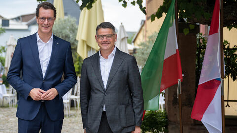 Ministerpräsidenten Rhein und Wüst informieren sich über Spitzenforschung und Lehre an der Hochschule Geisenheim